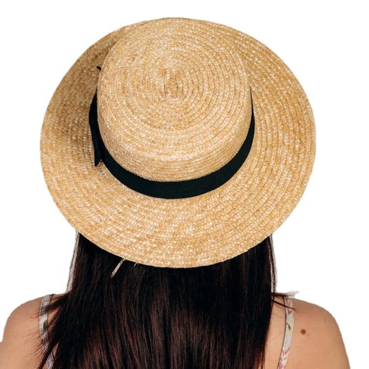 Wholesale Women Straw Hats Wide Brim Panama Straw Beach Hat