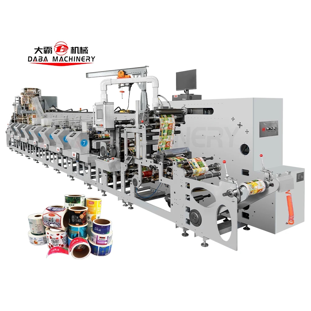 Type Unit 4-7 Color Flexo Printing Machine for Label Film Bopp Paper