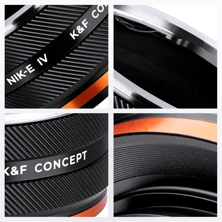 K&F Concept High Precision Lens Mount Adapter NIK-NEX for Nikon F Series Lens to Sony E Series Mount Camera