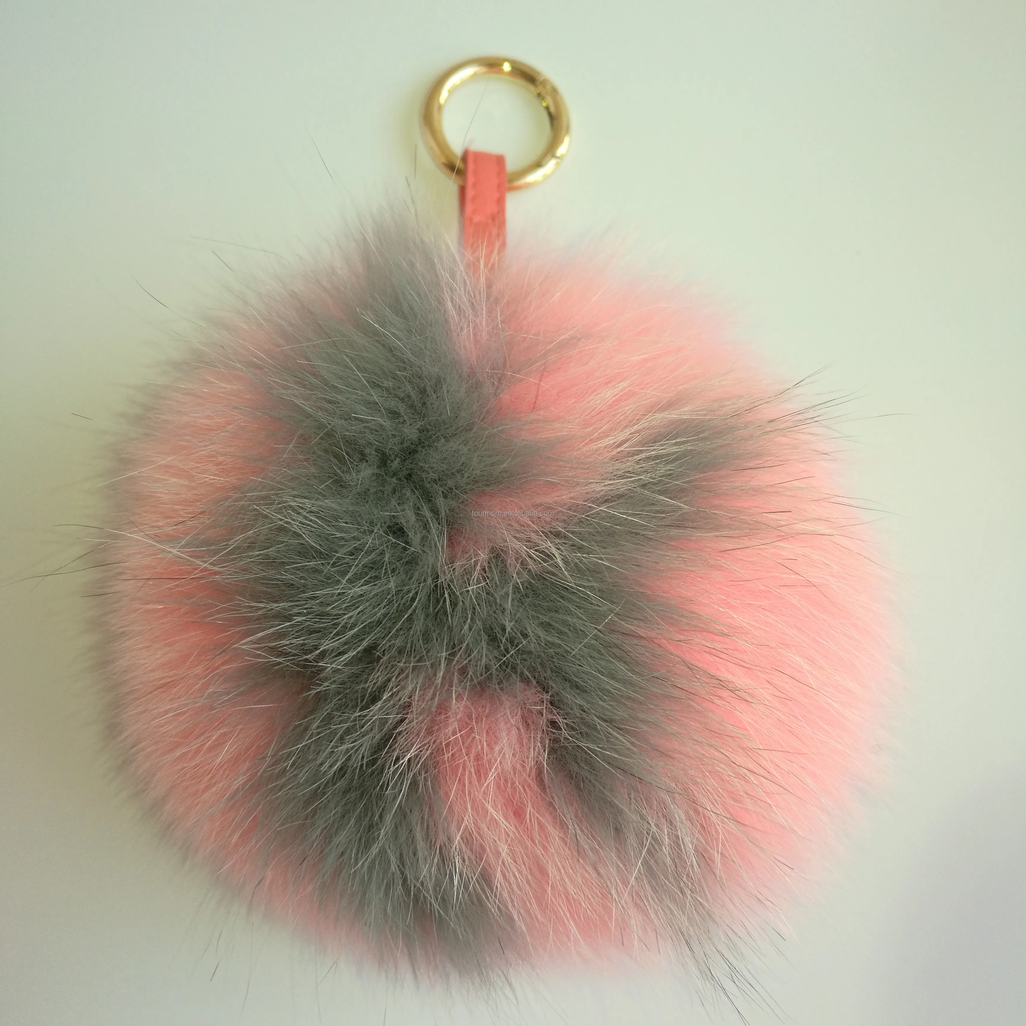 custom logo faux fur ball Luxury Fluffy Pom Pom Ball  Customize Letter faux fur ball