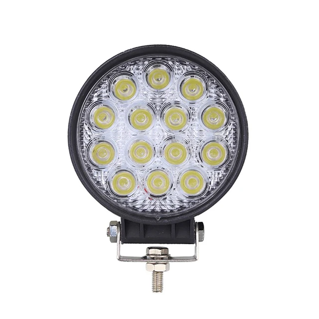 4 Inch 42 watt led flood work light 4x4 off road spot lights round Trucks Atv 4WD LED driving light 42W 4 inch round cheap price