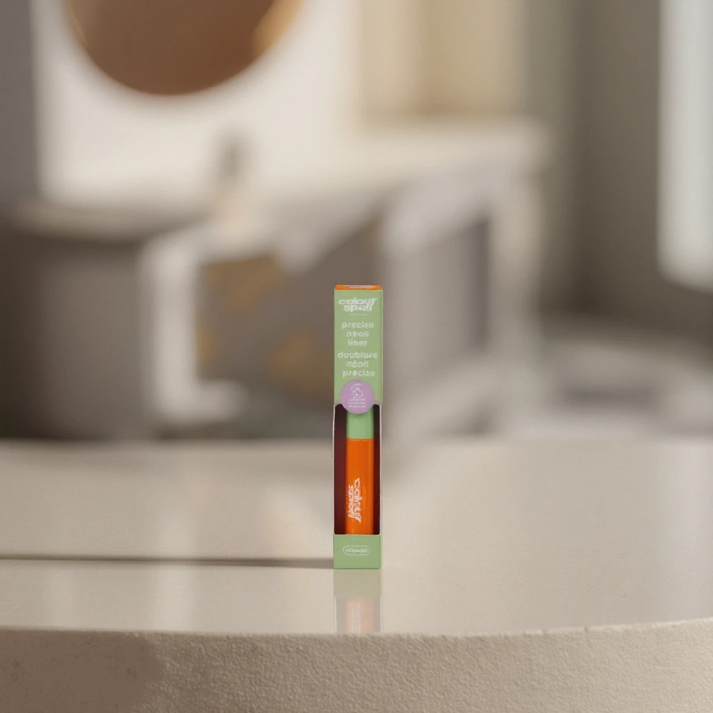 Waterproof Orange Liquid Neon Liner for Eye Makeup Quick-Dry Colored Eyeliner Long Lasting Beauty Feature