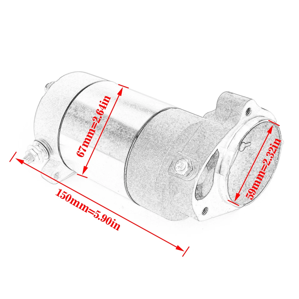 Starter Motor For Polaris 300 400 2x4 4x4 1994-1995 Scrambler Sport Sportsman 400