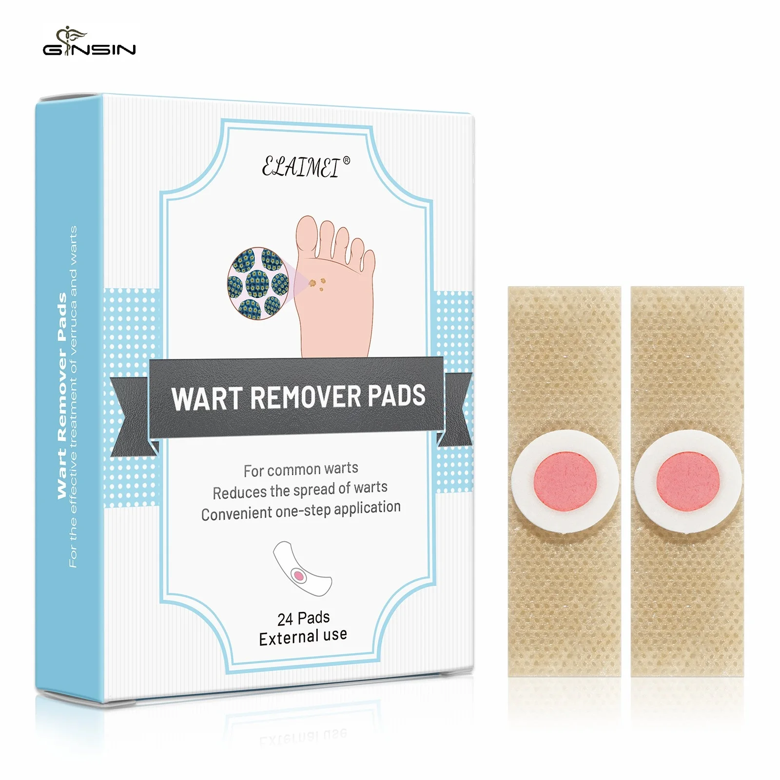 New Item 24 pads Products Adults Health Care Foot Wart Corn Removal Plaster