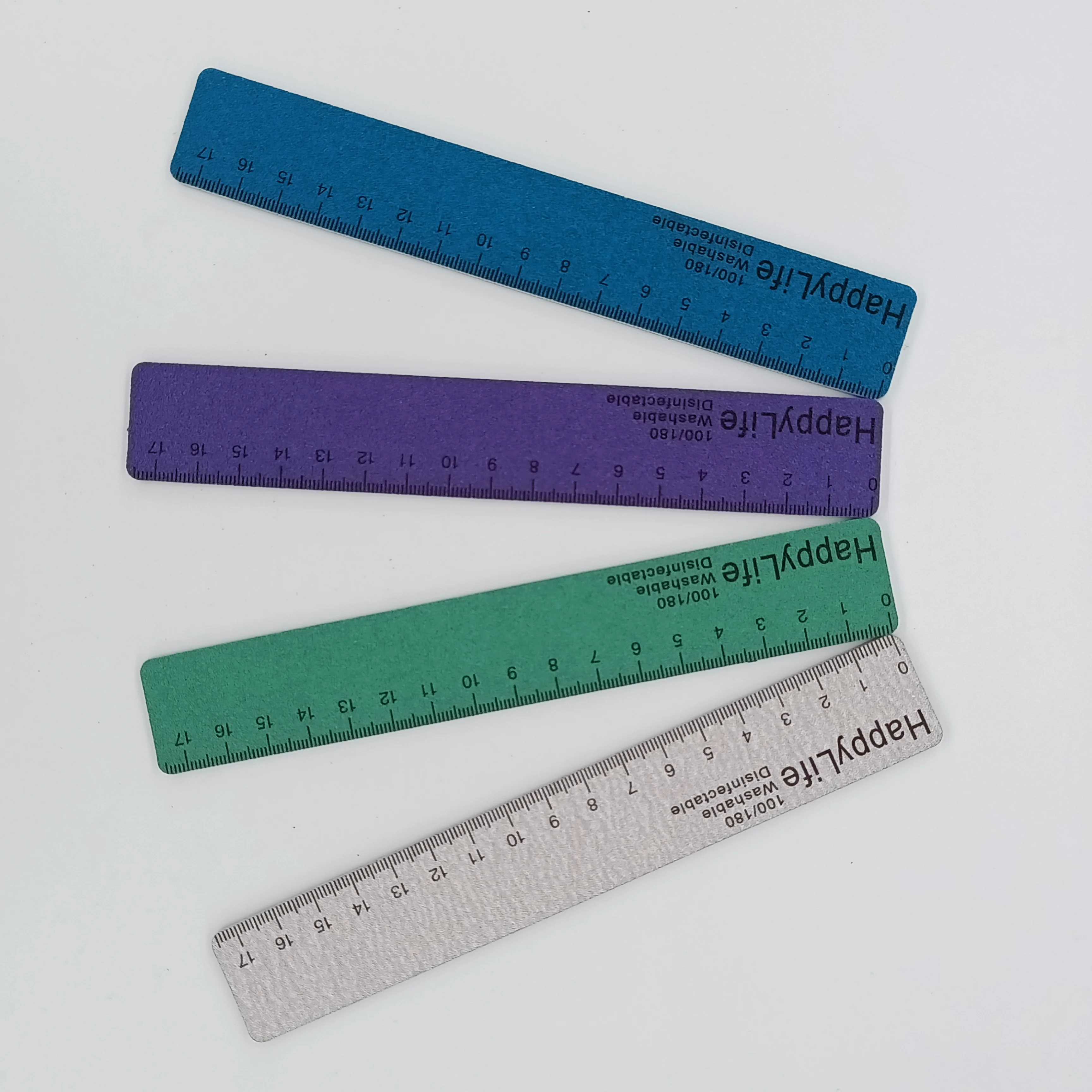 50Pcs/lot Grey Straight Nail Files100/180 Professional Rectangle Design Buffer Emery Board Files For Manicure Nail Accessories