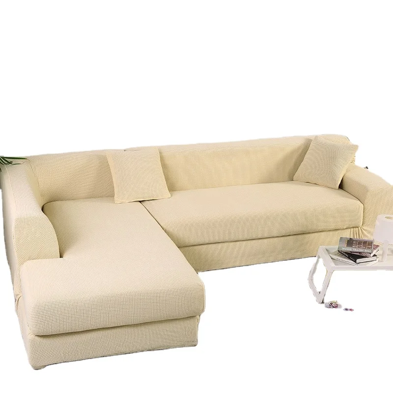 Top Selling Polar Fleece Plush Sofa Slipcover Magic Elastic Stretchable L Shape Sofa Covers For For The Bedroom Couchettes