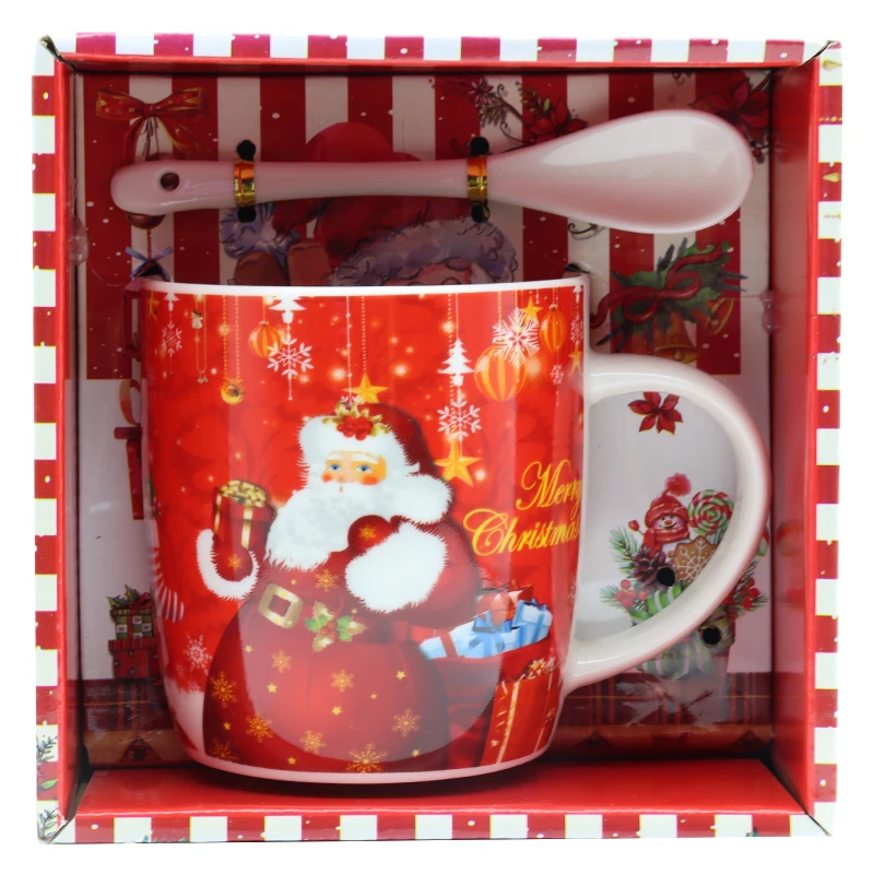 Hot Selling China Supplier Ceramic Cup Fine Porcelain Christmas Mug Ceramic Christmas Cup