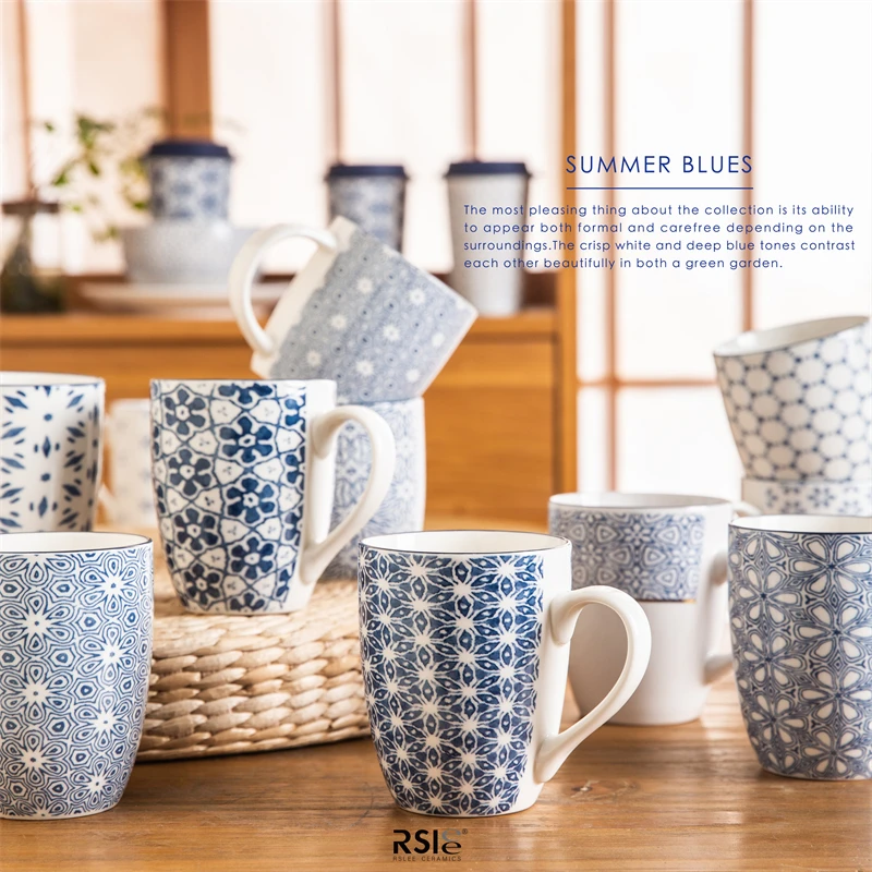 rslee factory wholesale shark mug ceramic blank sublimation mug cups tea ceramic