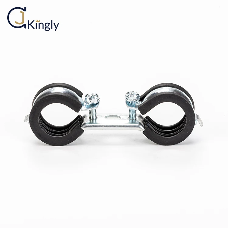 Wholesale 20 NB/DN Wall Mounting Double Sided Pipe Clamp Pipe Holder 3/4 Inch,metric Standard 26-28MM CN;GUA KINGLY MDCO28 1.5MM
