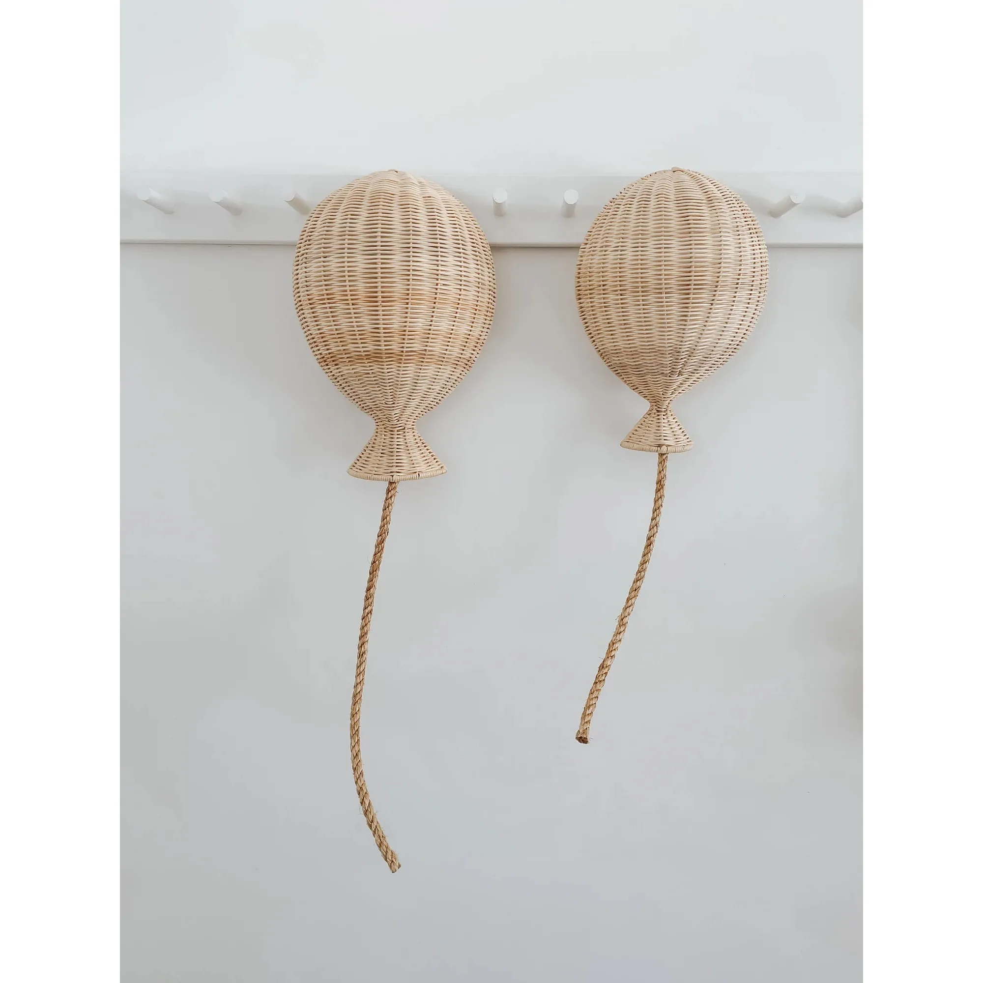 Rattan Balloon Wall Decor Handcrafted Rattan Balloon For Kids Room Decor Wicker Decorative Balloon For Nursery