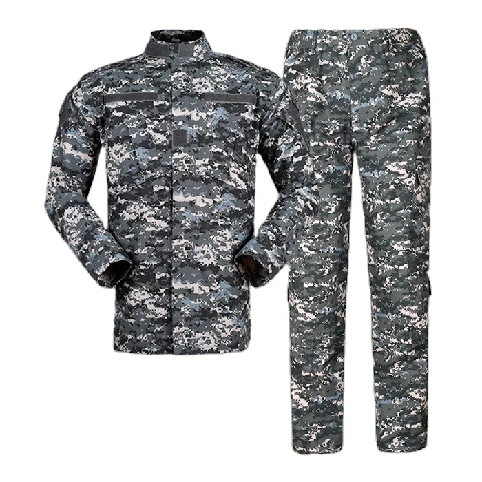 AA003 Camo Hunting Costume ACU Pants+Coats Combat Uniform Hiking Clothing Men Army Tactical Military Uniform