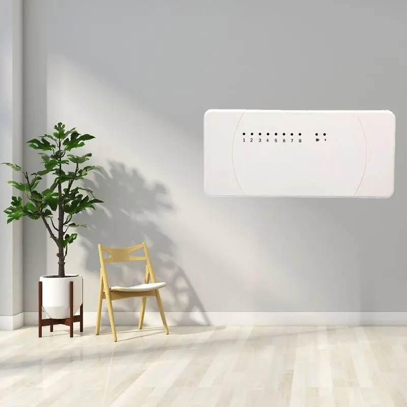 Wireless Room Heating Thermostat Zone Central Control Box for Thermal Actuator Pump Boiler Manifold Motorized Valve 433/868mhz