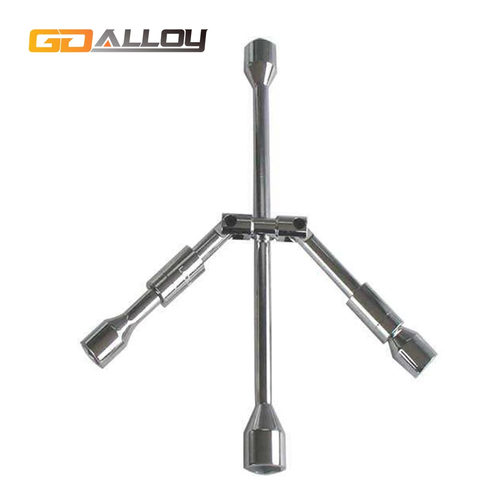 Инструмент для ремонта автомобильных колес, складной шестигранный крестообразный торцевой ключ для автомобиля