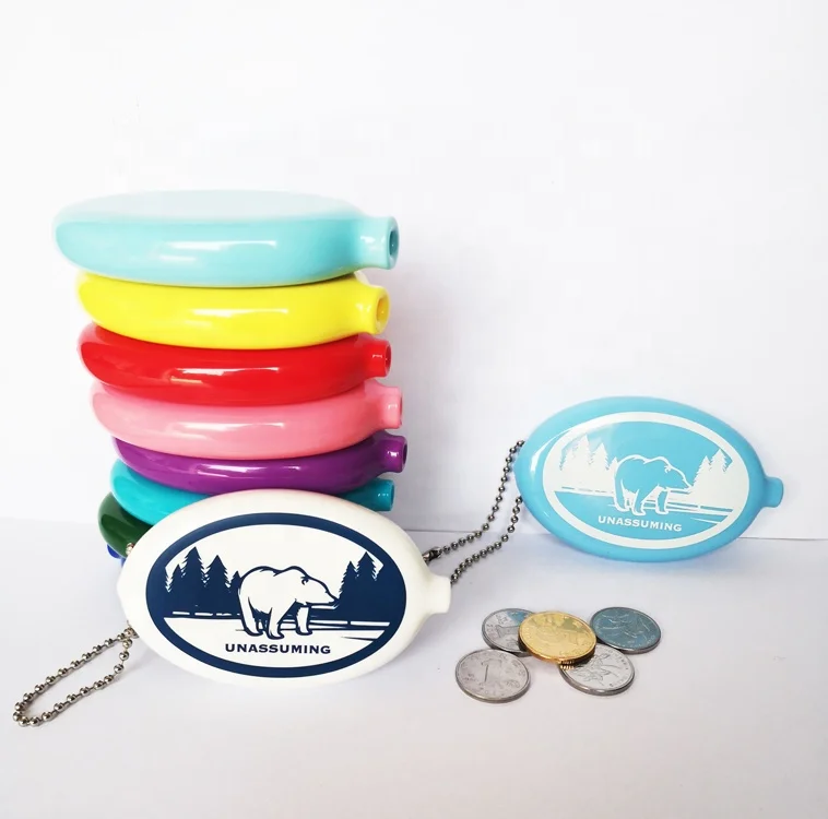 Promotional Logo Printed Small PVC Coin case Purse