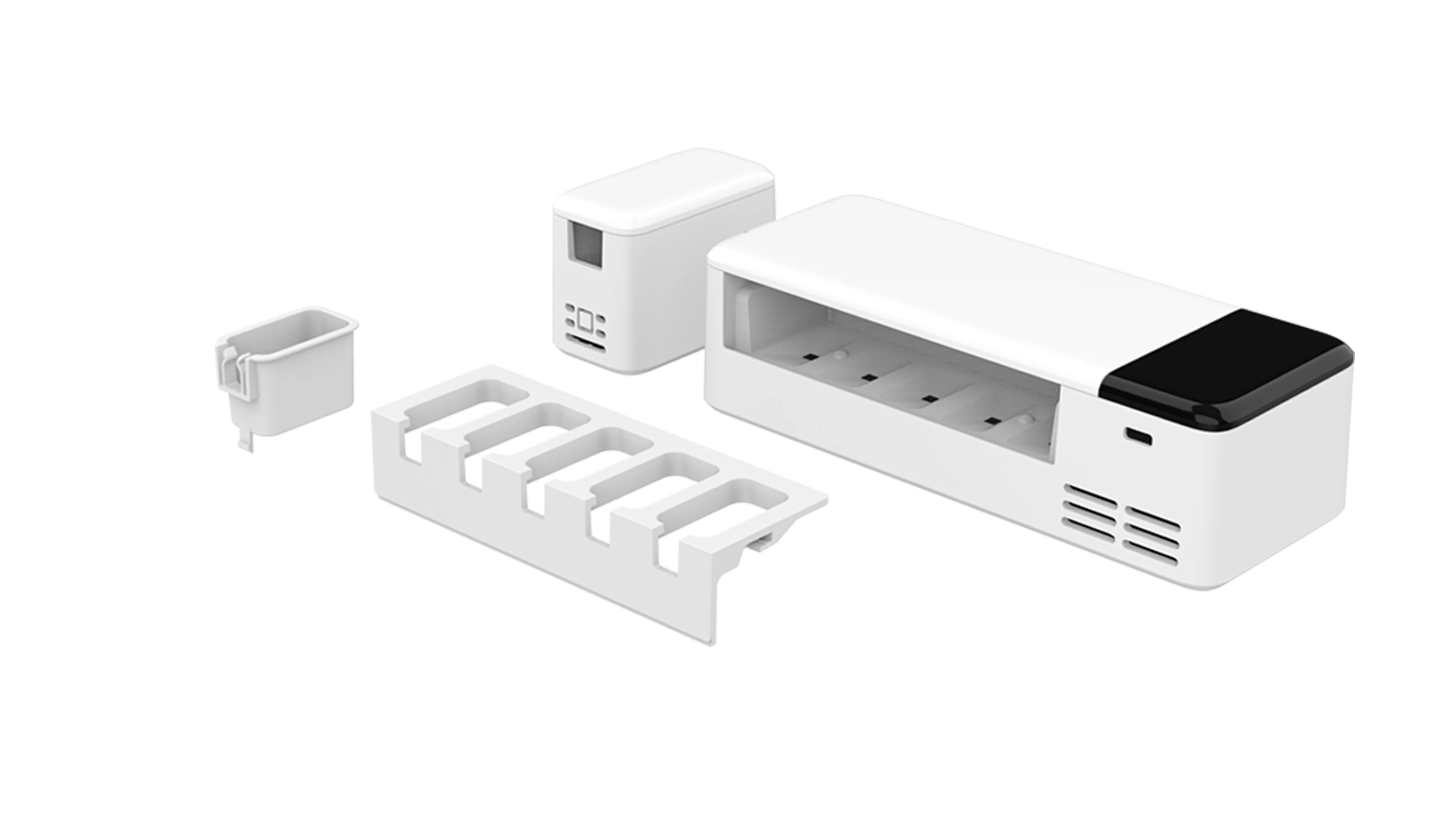 Patented Customized Uvc Sterilization Holder Sterilizing Toothbrush Disinfection Box With Usb Cable Uv Toothbrush Sanitizer