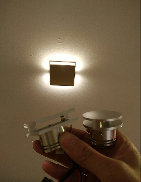 Modern Indoor Round square Recessed Led foot light stair Step Wall Light