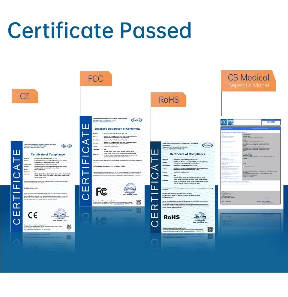 Self service 15 21 23 inch terminal kiosk 80mm printer barcode reader POS bracket touch screen payment kiosk with desktop base