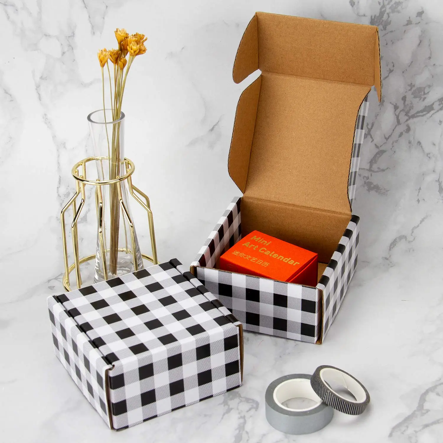 Hot Selling Recyclable Batch Turning Kraft Paper Corrugated Paper Box