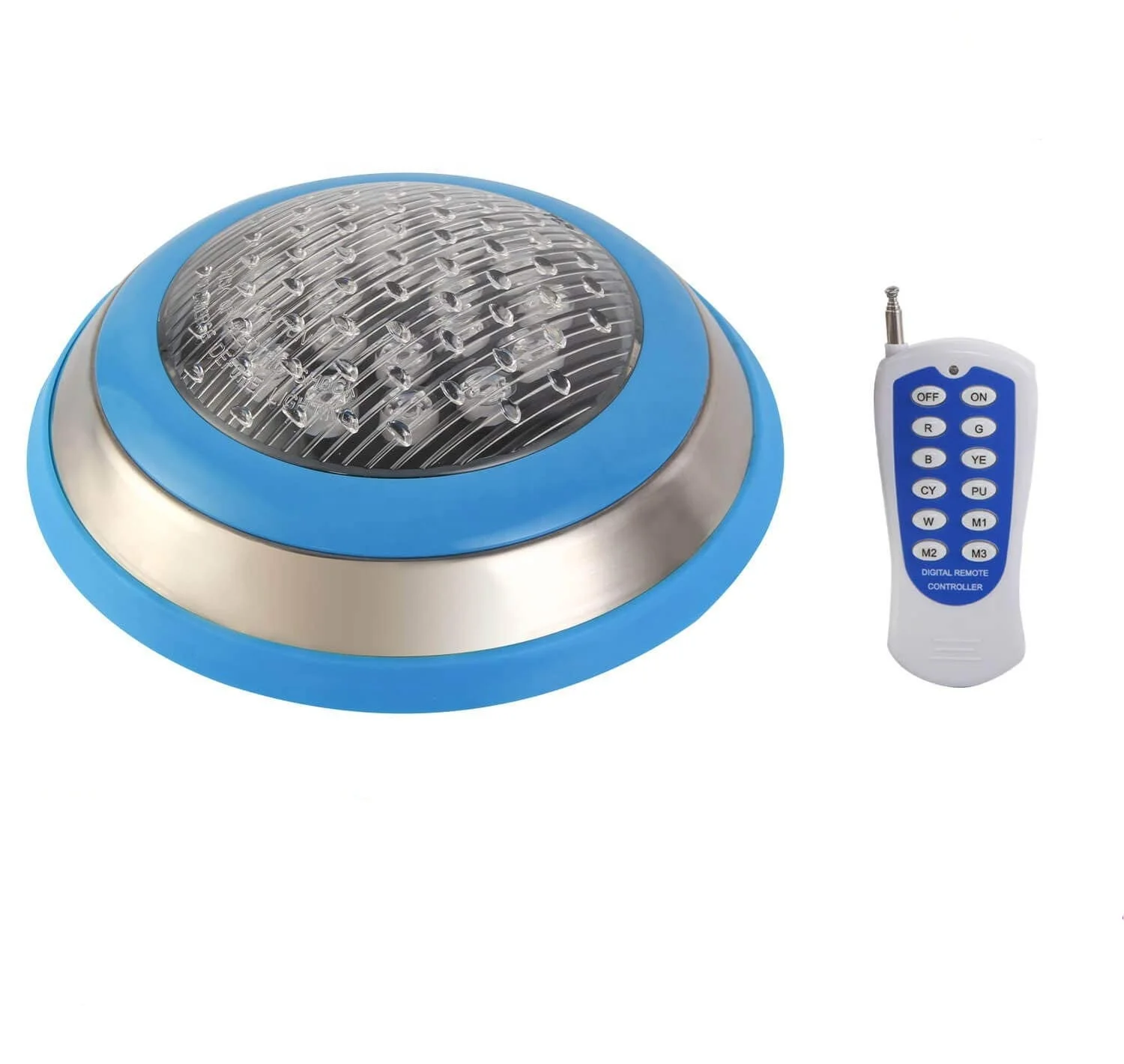 15W 12V IP68 RGB LED Swimming Pool Light Underwater Remote Control Wall Mounted for Pool