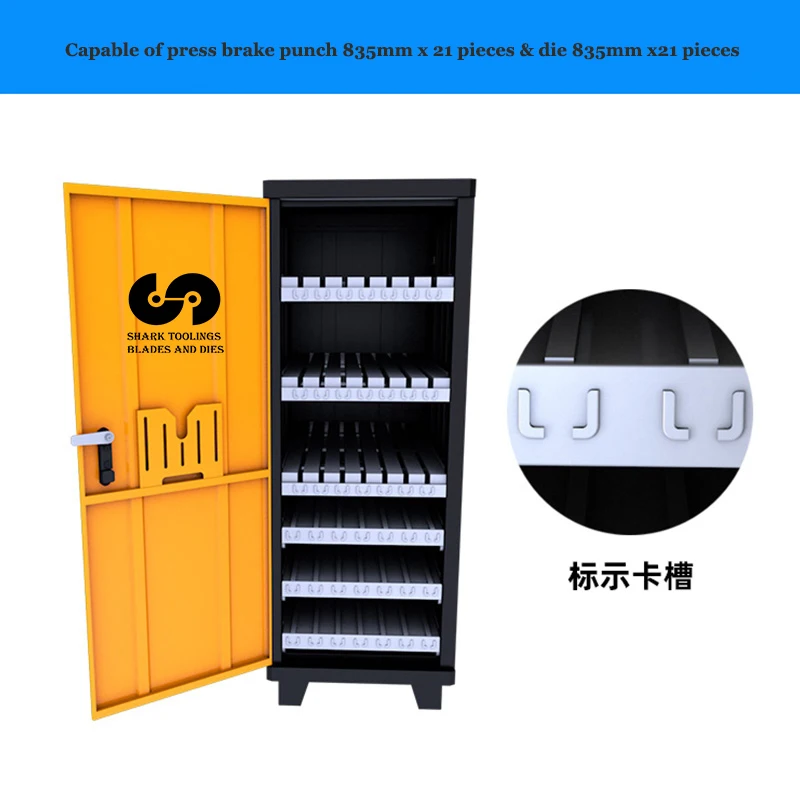 Amada Six Layers Press Brake Tooling Cabinet capable of 42 pieces full length punch and dies