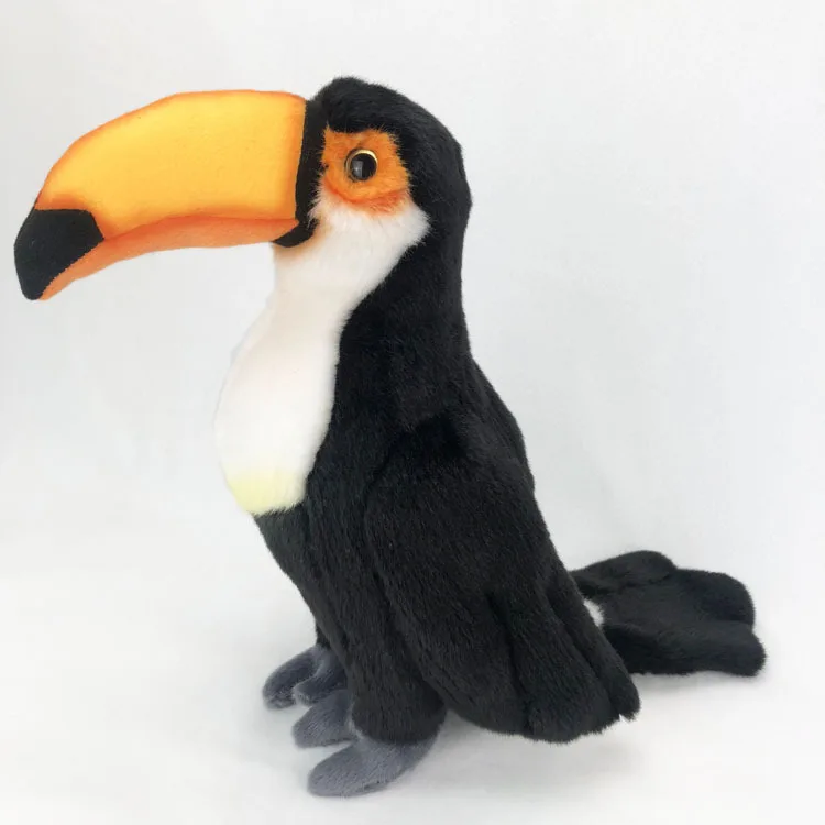 Custom Cute New Design Toucan Plush Toys Stuffed Animal Toucan Doll Soft Plush Pillow Realistic 30cm Toucan Bird Toys