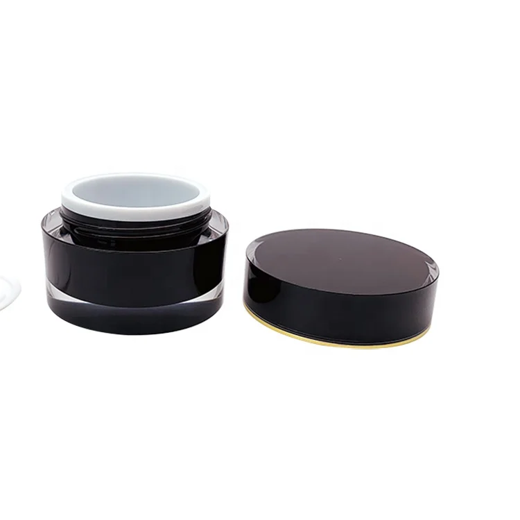 skin care eco friendly cosmetic containers and packaging cosmetic cream acrylic jar 1oz plastic jar 20ml plastic  jar 15 ml