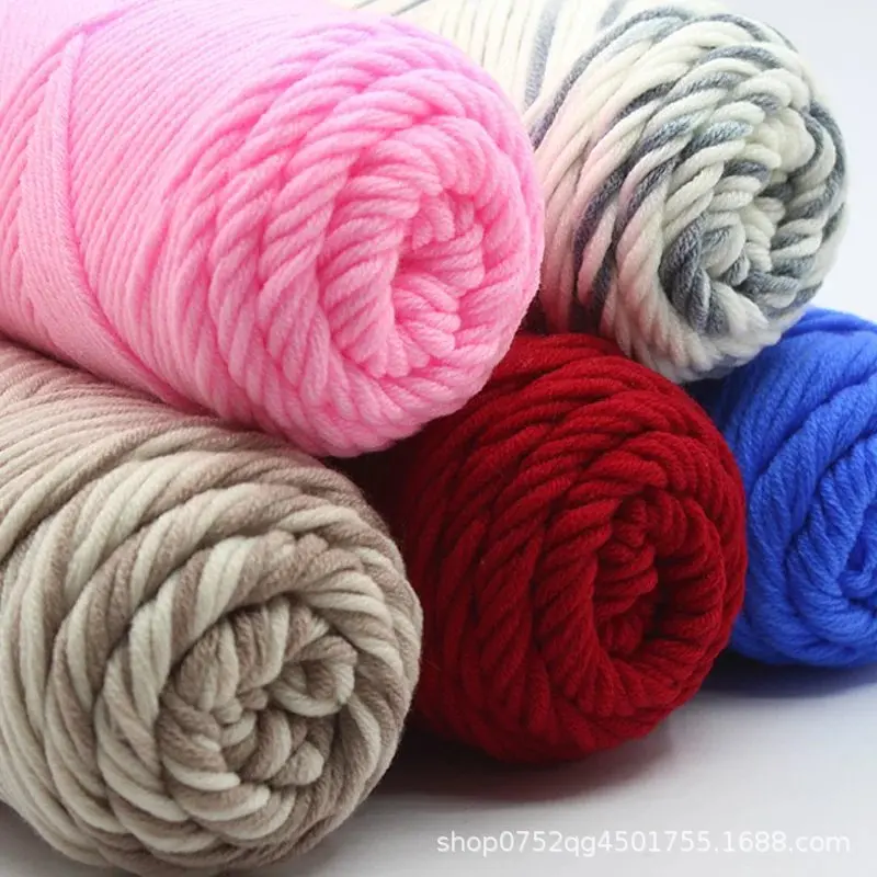Wholesale 100% Crochet 8ply Blended Yarn Fashion Knitting Yarn For Scarf
