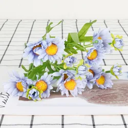 Garden Style Fake Chrysanthemum Decoration Living Room Tea Table Display Artificial Flowers Direct Small Daisies Carton Box 015