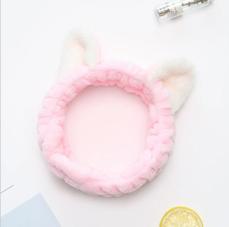
Christmas gift Hair bow Stereo Cat Washing Face Hairband Makeup Headband Female Applying 