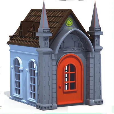 non-toxic indoor factory price kindergarten play game plastic house for children