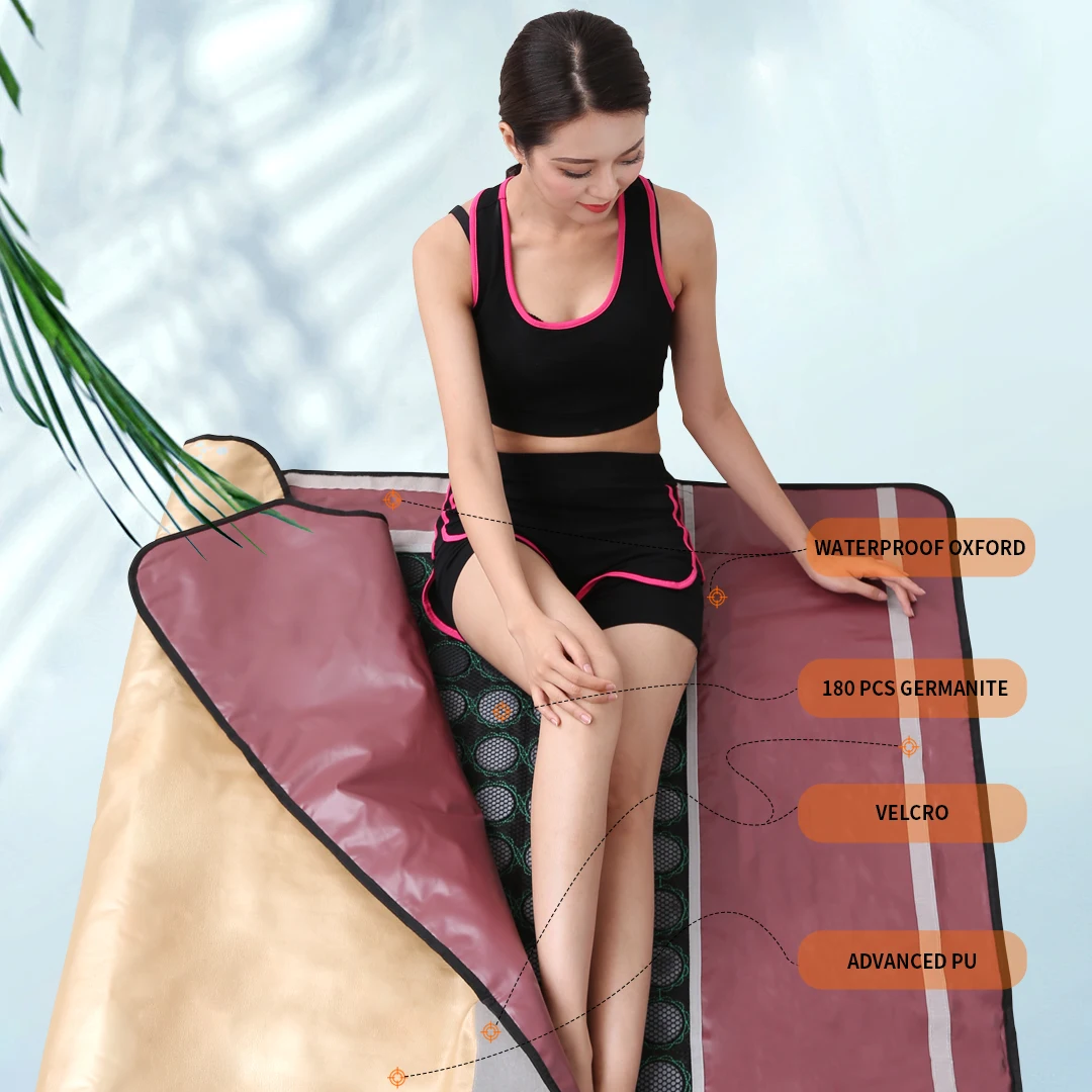 Huikang SPA weight loss sauna blanket infrared sweating bag with stones Best detox