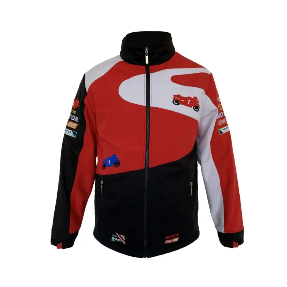 
Wholesale Fashion Riding Jacket Polyester Winter Softshell Track Waterproof Pilot Running Bubble Coat Moto Jacket for men 