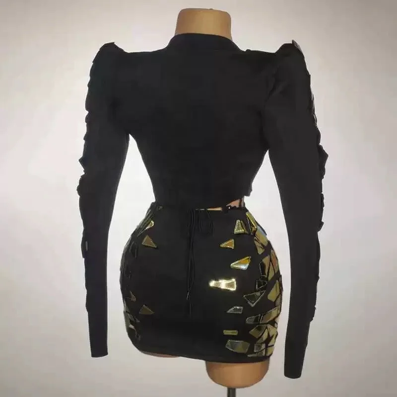 new design sparkly sequins stretch dress jazz dance costume woman nightclub costume uniforme cheerleading