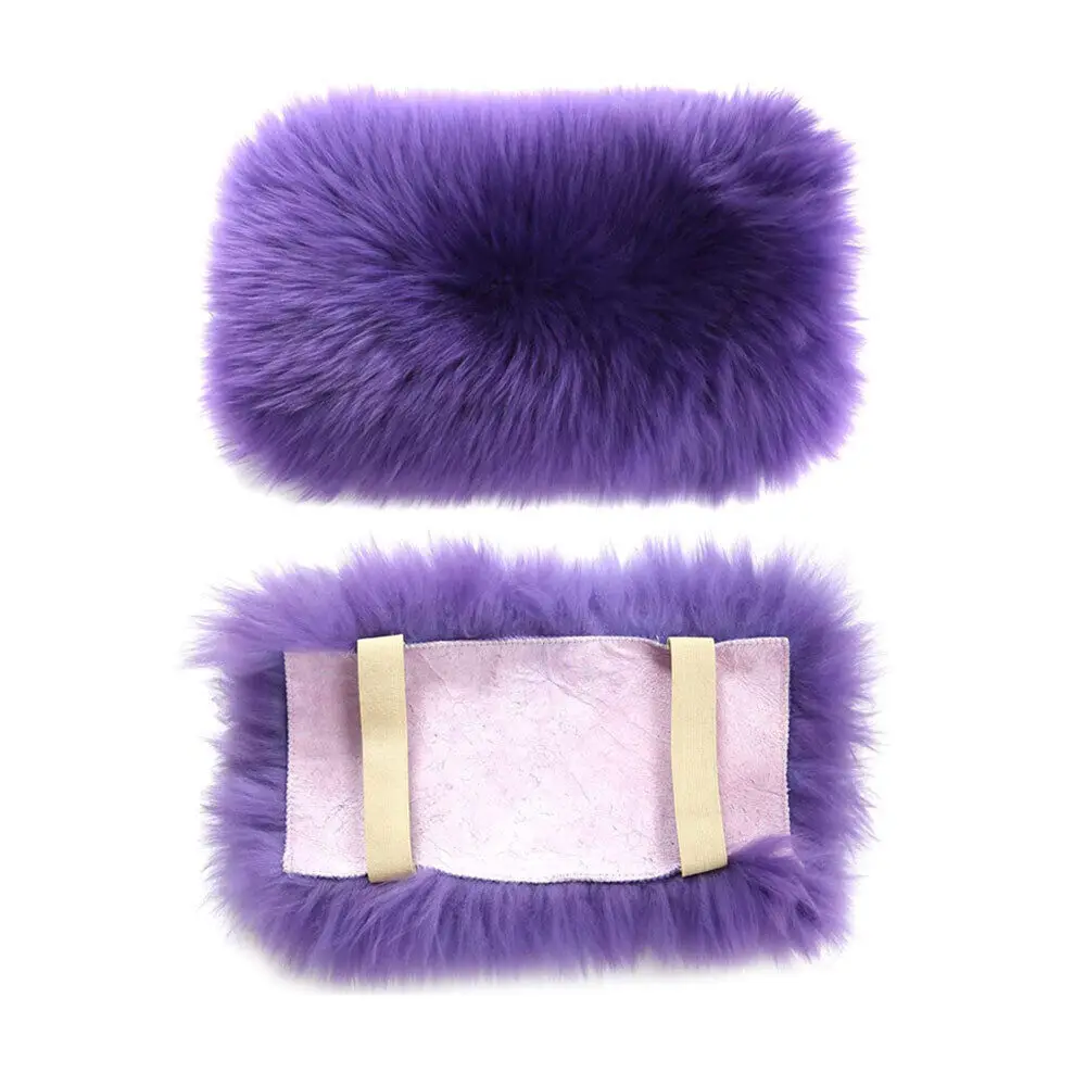 Подлокотник из искусственного меха плюшевый подлокотник для автомобиля Центральной руки подкладка консоли шерстяная подушка защита универсальные аксессуары