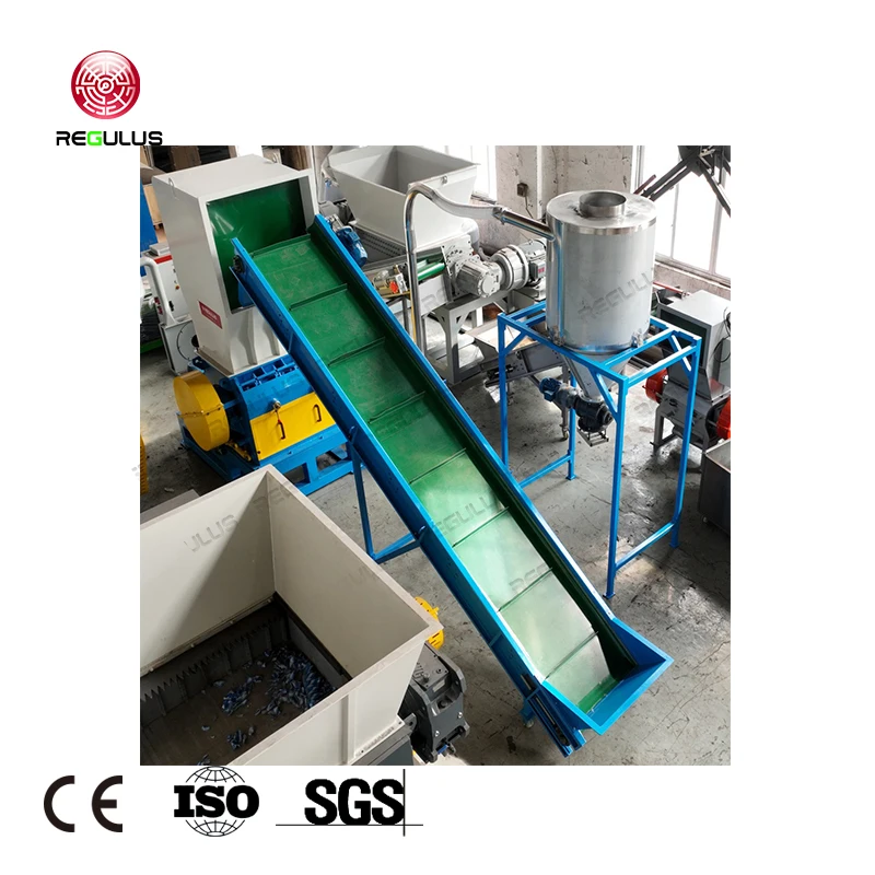 PP Non-woven Fabric Packaging Bags Reusing Crushing Equipment Grinding Machine Granulator Regulus Plastic Recycling Crusher
