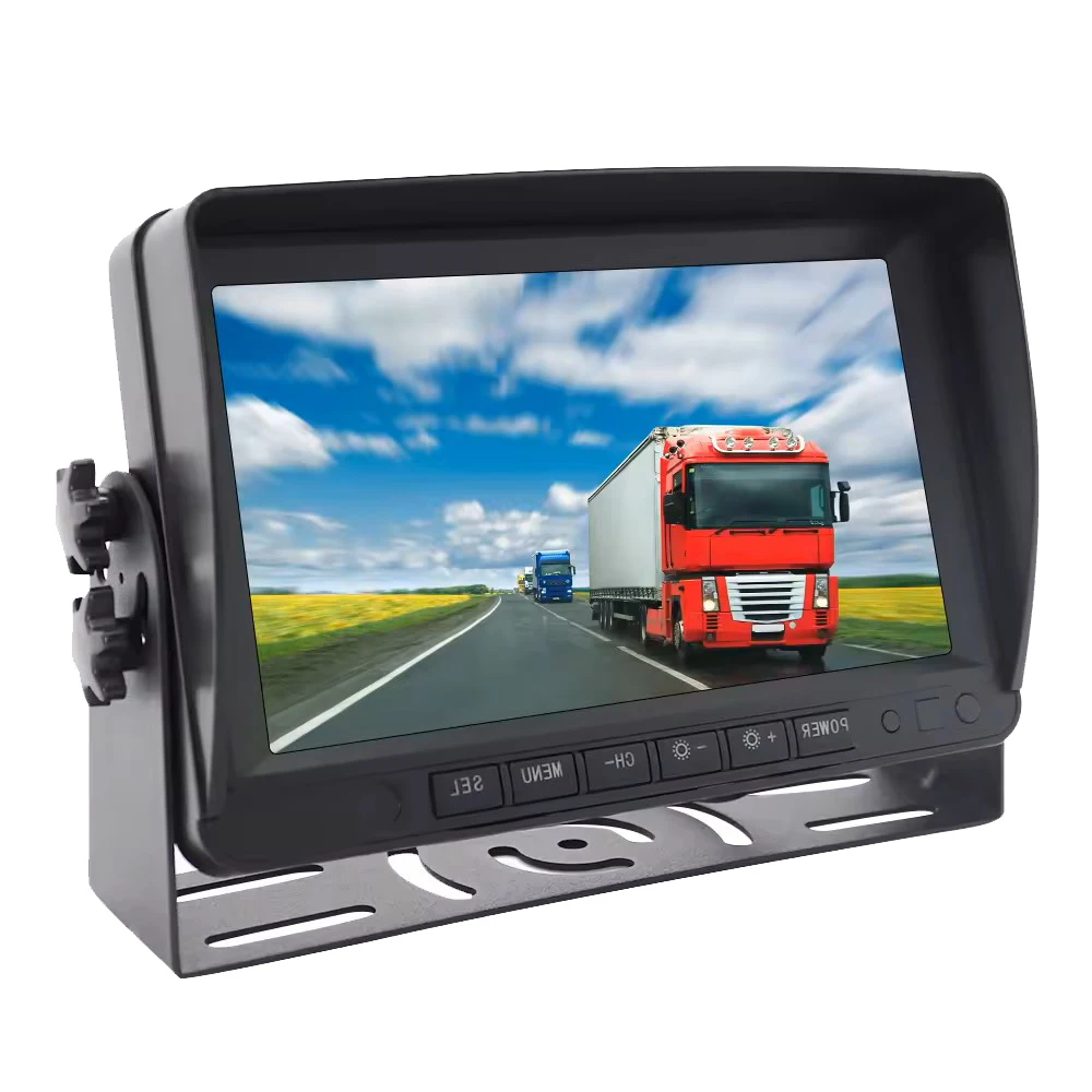 New Style 7 Inch Screen 12v Rear View Bus Heavy Duty 24v Forklift Rv Truck Vehicle  Tft 7 Inch Hd Lcd Car Monitor Car