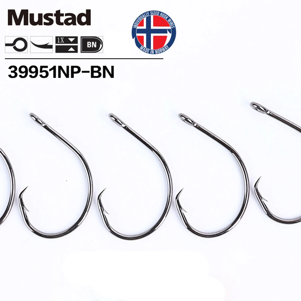 Оригинальный 4 3 Mustad 100% MicroSharp ULTRAPOINT остается более резким длинный рыболовный крючок 6 #-8/0 39951 млрд