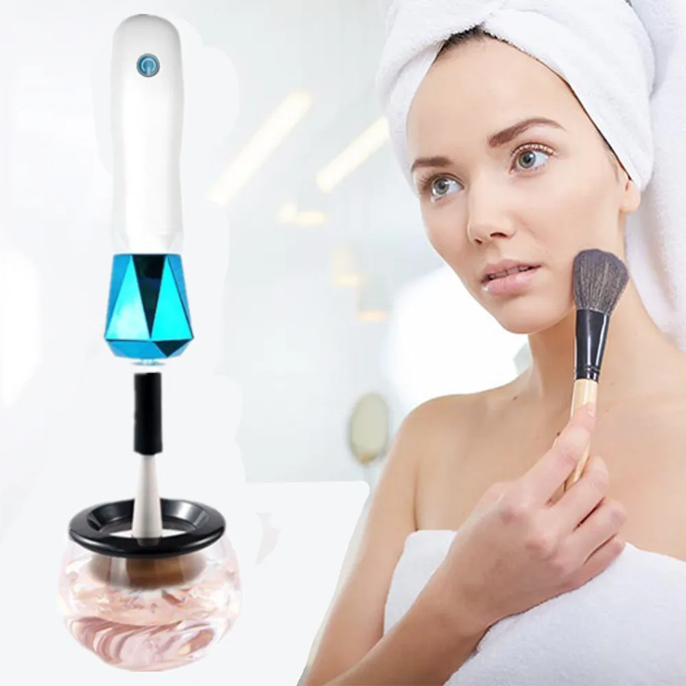 IFINE Beauty Portable Electric Makeup Brush Cleaner Makeup Tools Cleaner Device For All Sizes Makeup Brush