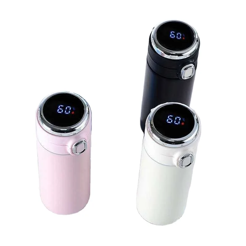 Good Reputation Creative Pea Bounce Cover Insulation Vacuum Cup With Bounce Cup With Led Temperature Display