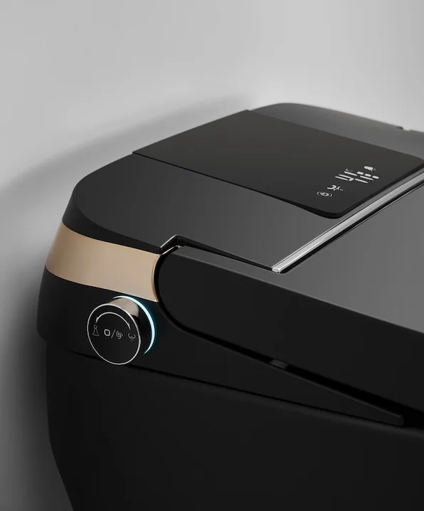 Bolina WZ8440 MB American Standard Automatic Flushing Siphonic Jet S-trap Black color smart one piece toilet