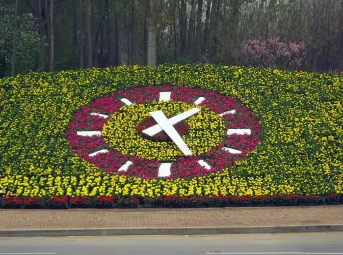 New Design rustic wall clock fluorine-carbon aluminum town clock