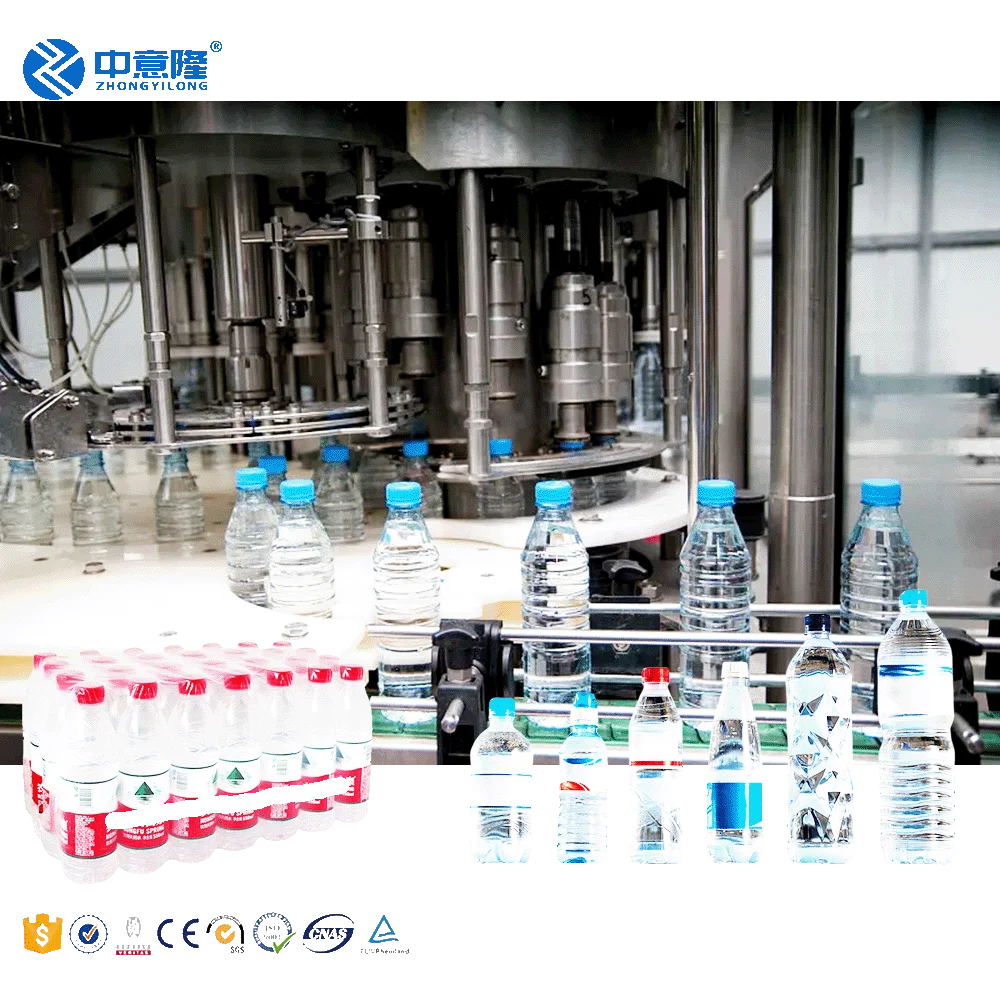 500-20000BPH Water Filling Line Full Automatic Complete PET Bottled Pure Mineral Drinking Water Filling Packing Production Line