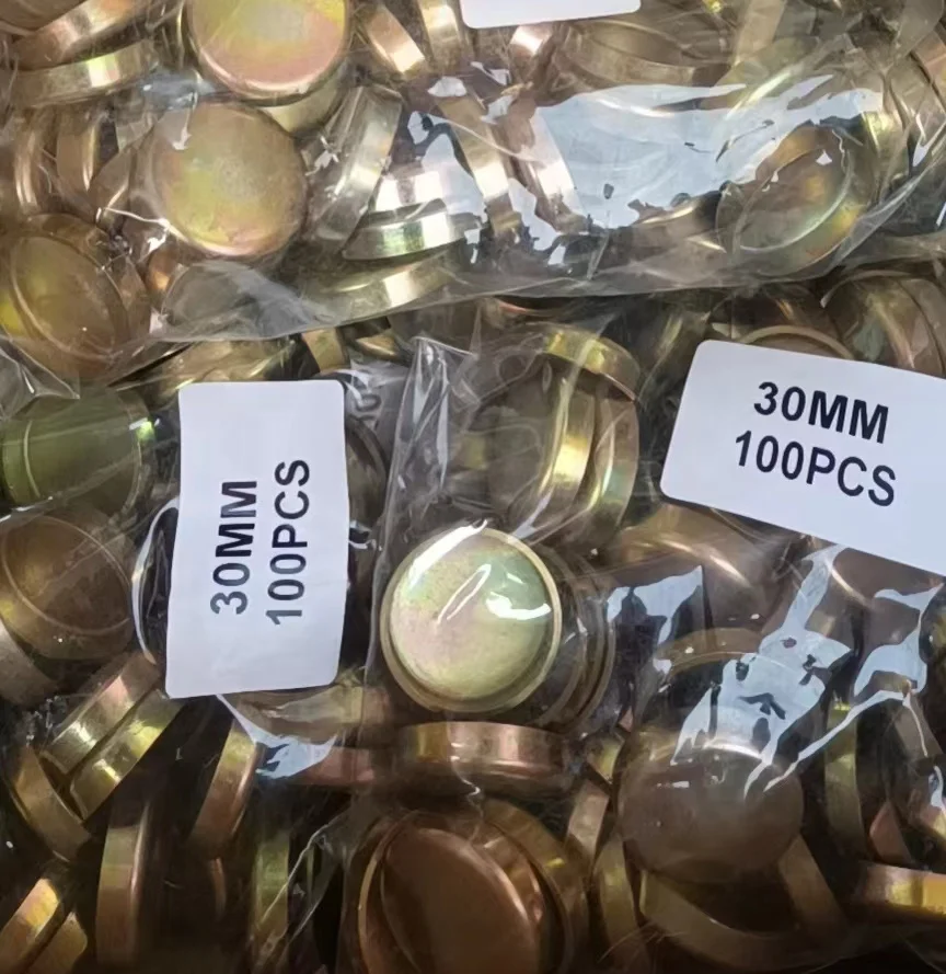 OD: 34 мм Толщина: 1 5 заглушка для воды железная Заглушка с цветным оцинкованным материалом водяная оболочка
