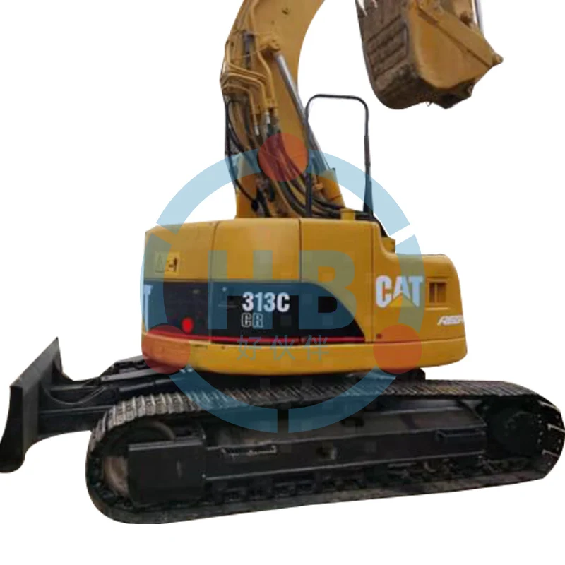 13ton Cat подержанный гусеничный гидравлический экскаватор 313c Подержанный ручной оригинальный 313