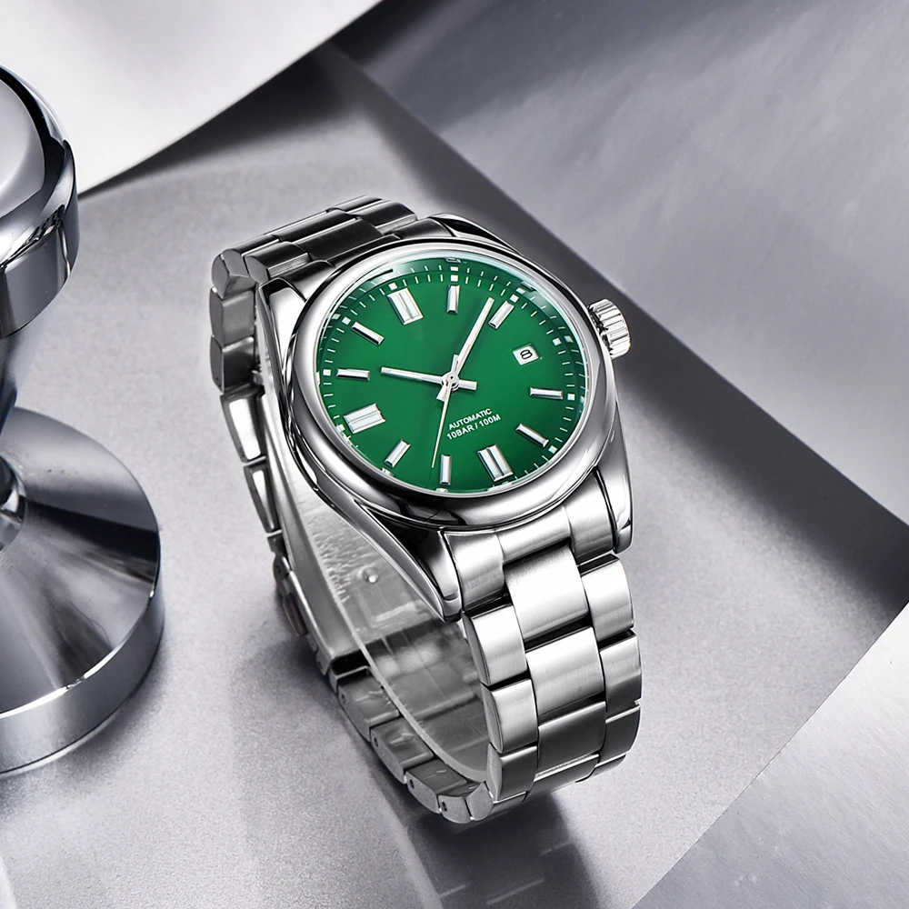 Luxury 39MM Watches Automatic Watch Leisure 100M Waterproof For Men Mechanical Wristwatch Stainless Steel Clock