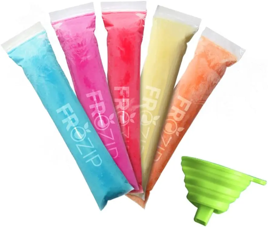 Transparent Clear Fin Seal Heat Sealable Plastic Frozen Sucker Ice Pop Wrapper Diy Ice Lolly Popsicle Wrapping Bags