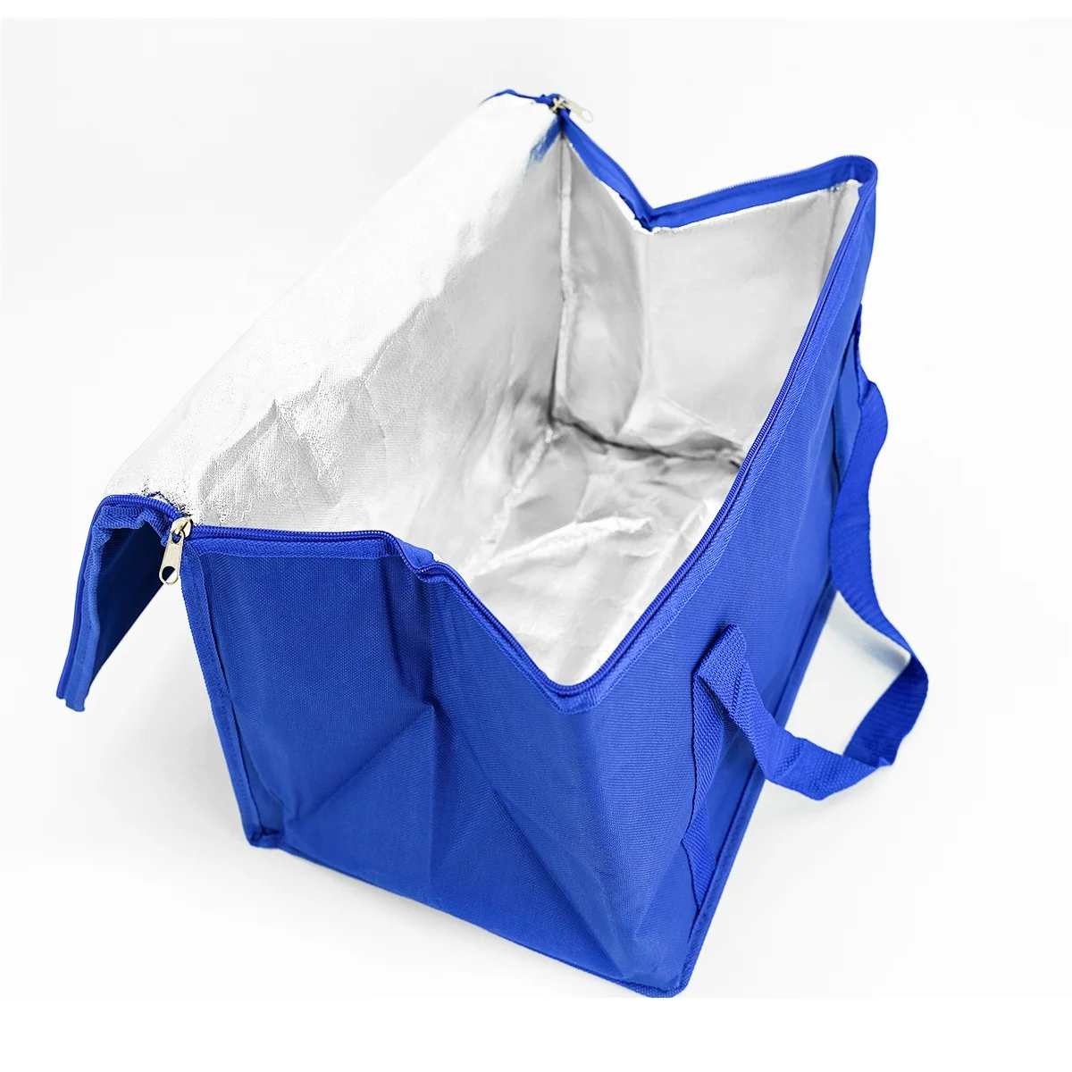 fresh vegetable meat delivery thermal insulation fabric for cooler bags 420D PVC large thermal lunch cooler insulated tote bag