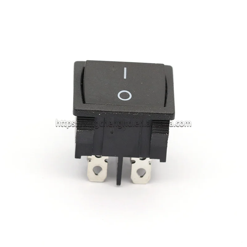 KCD5/KCD1 21*24mm Momentary Rocker Switch 4pin Reset Switch 6A 250V 10A 125VAC 21x24mm Automatic Reset Black