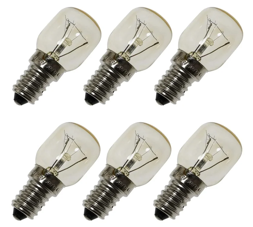 T22 T25 Oven lamp 300degree 220-240V 25W E14 Clear OVEN BULB WITH CE ROHS