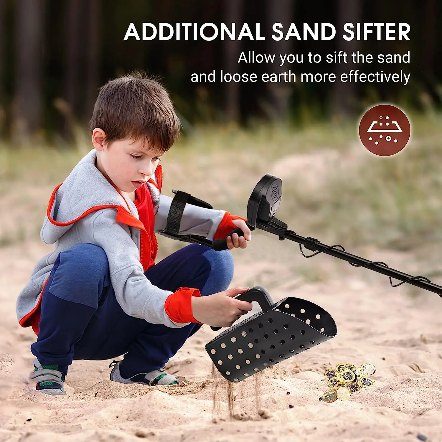 Tianxun metal detector Treasure Hunting Tools Plastic Beach Sand Scoop And Shovel For Digging